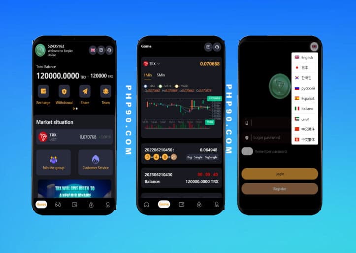 USDT哈希值競(jìng)猜系統(tǒng)源碼完整版九國(guó)語(yǔ)言K線(xiàn)修復(fù)