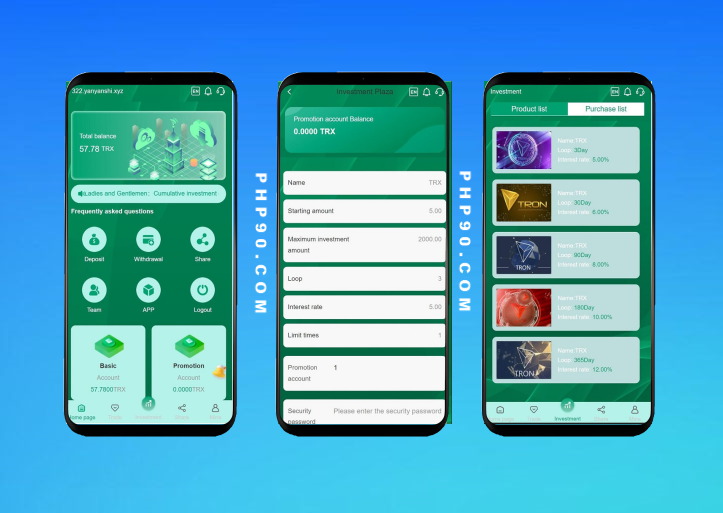 H5多語(yǔ)言理財(cái)TRX最新波場(chǎng)源碼區(qū)塊鏈投資系統(tǒng)程序自動(dòng)錢(qián)包歸集+代理